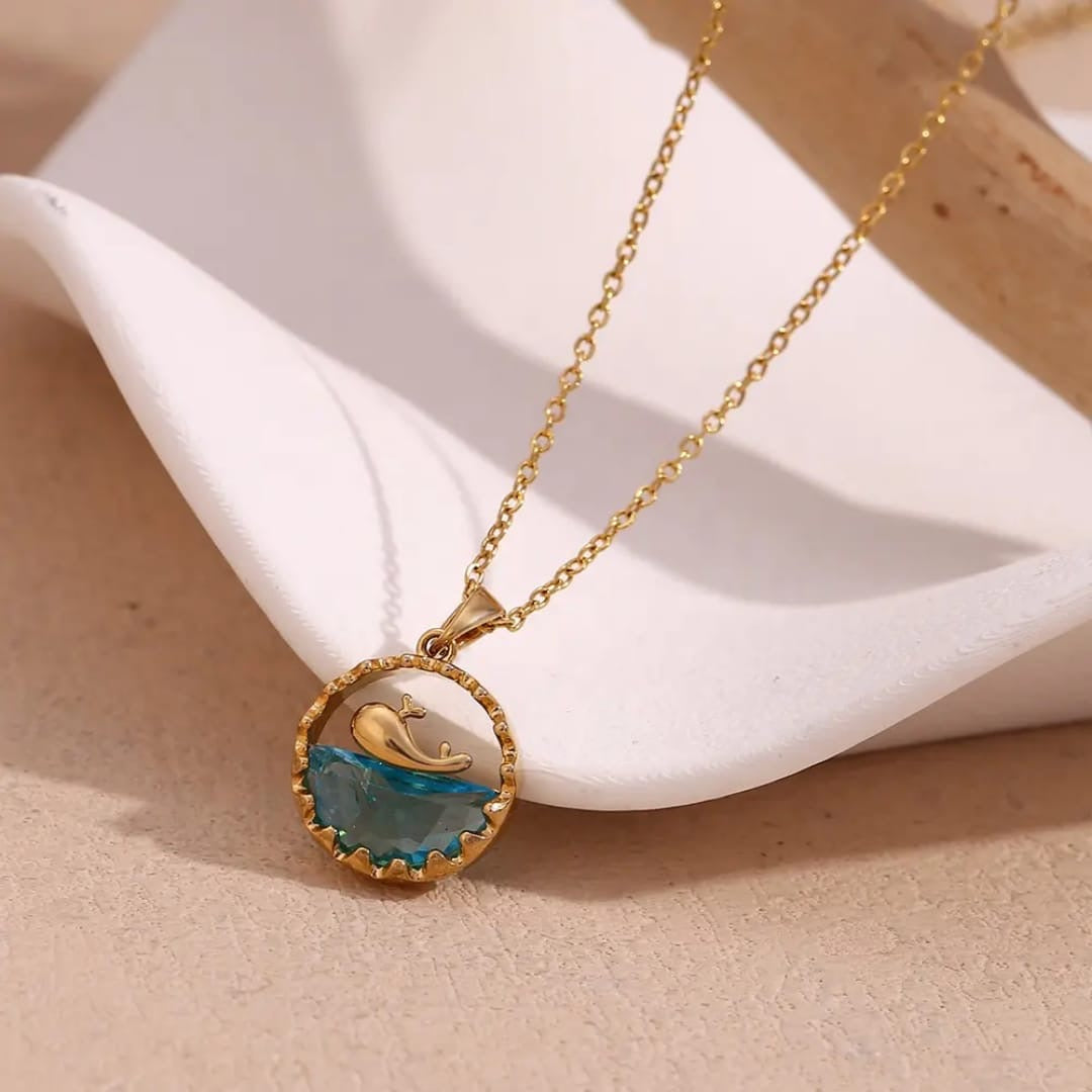 Elegant Whale Pendant Necklace