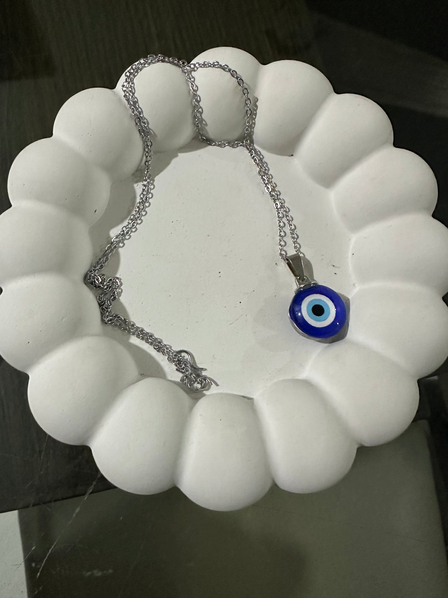 Evil Eyes Off Necklace (Silver & Golden)