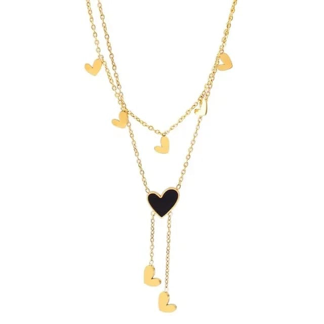 Layered Love Charm Necklace