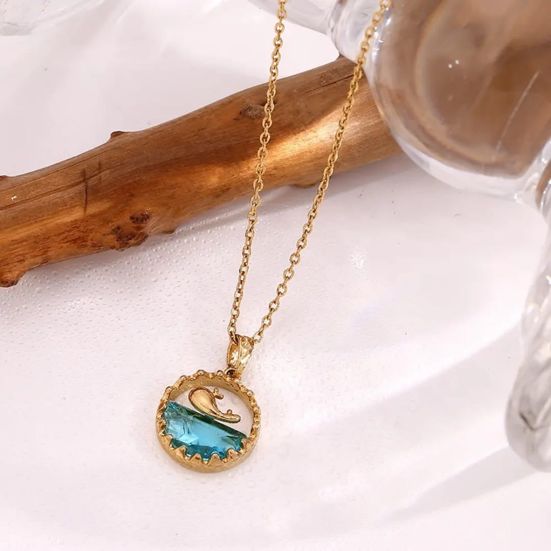 Elegant Whale Pendant Necklace