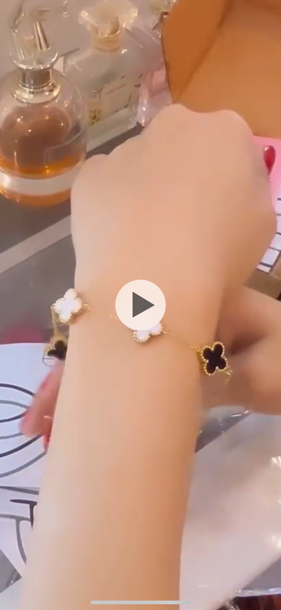 Vancleef Multi-Stone Dual Color Bracelet