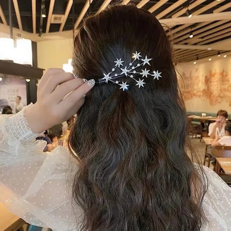 Luxurious Shiny Stars Tree Hair Clips