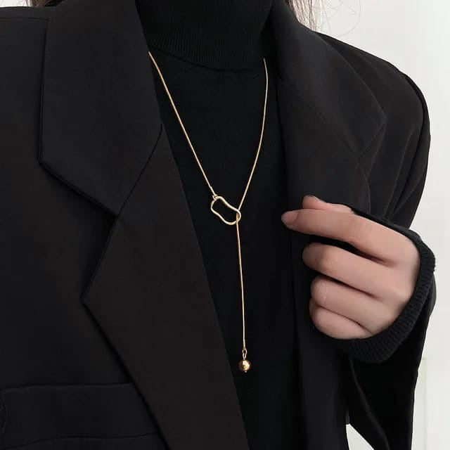 Minimalist Metal Ball Pendant
