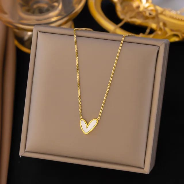 Minimalist Asymmetrical Heart Shaped Pendant