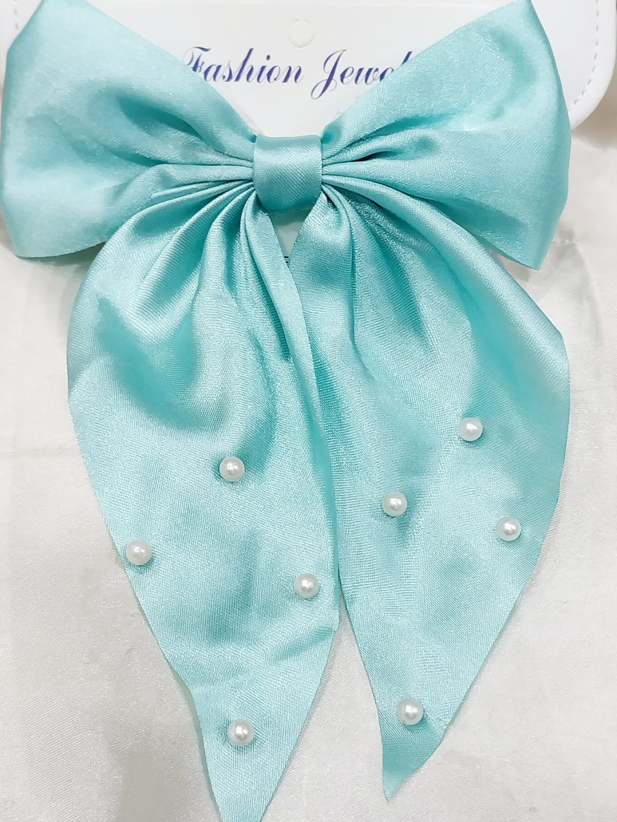 Korean Style Pearl Hair Bow