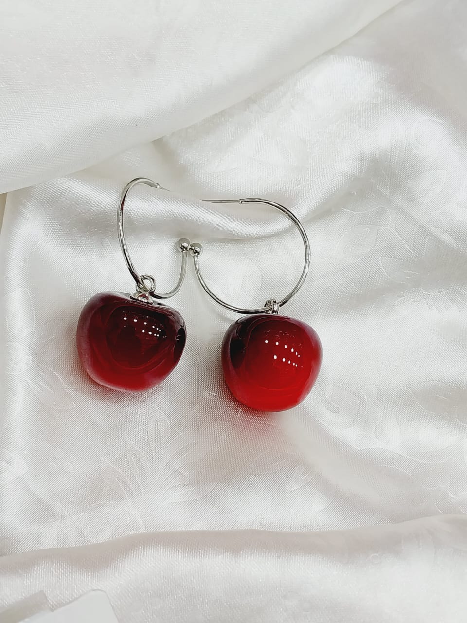 Cute Cherry Fruit Drop Dangle Earrings