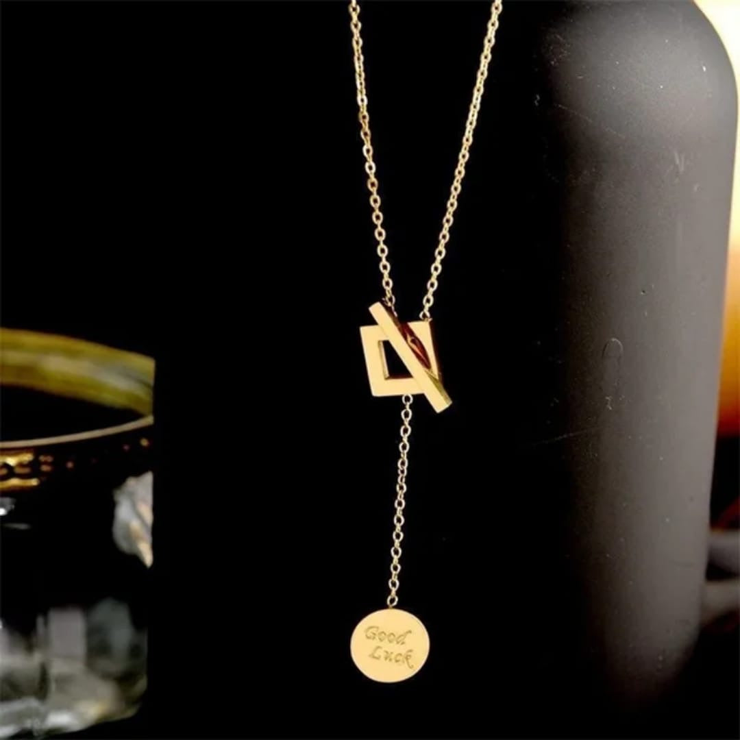 Elegant Geometric Interlocking Pendant