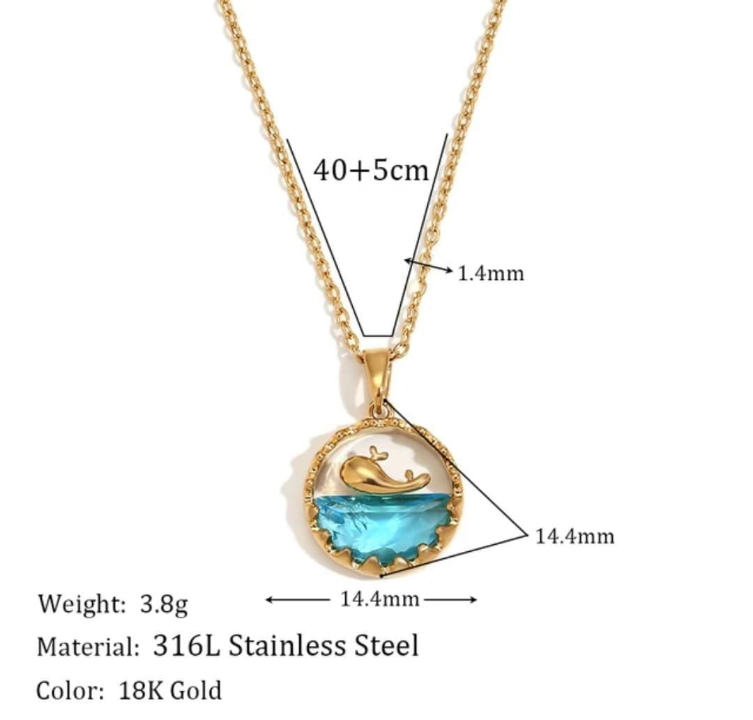 Elegant Whale Pendant Necklace