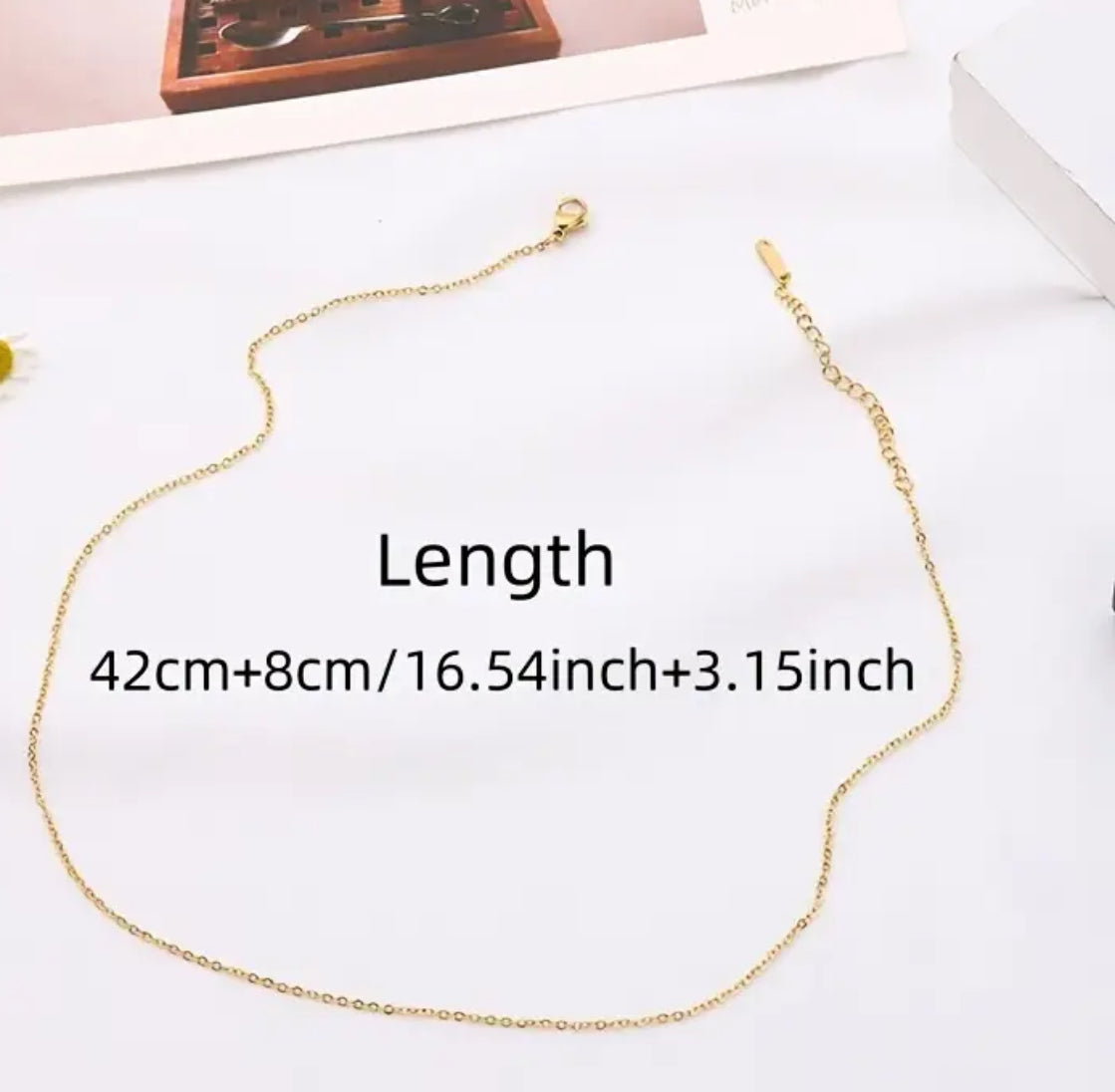 Plain Golden Locket Chain