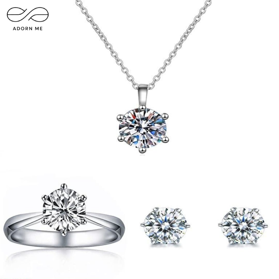 Classic Sparkling Crystal Jewelry Set
