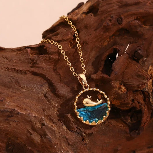 Elegant Whale Pendant Necklace