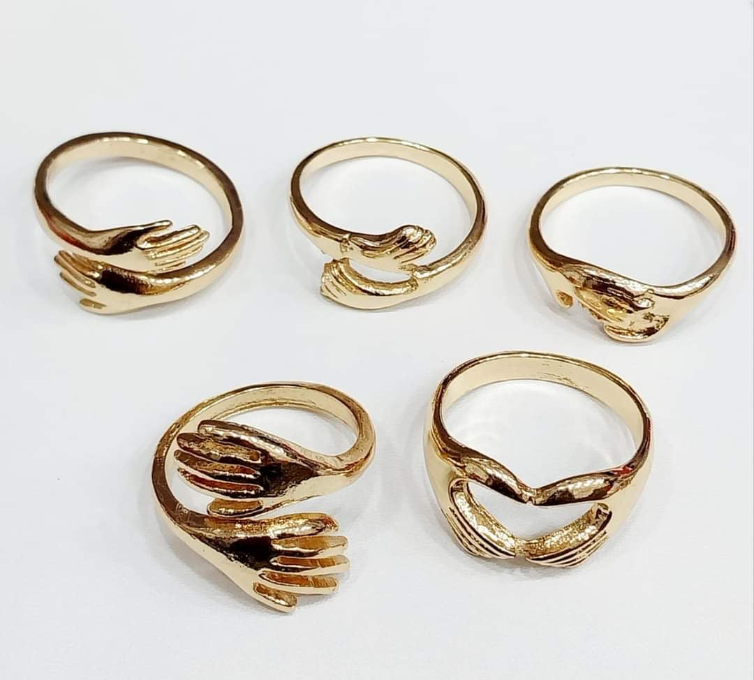 Cute Hug Rings Set for Couples/Women/Men