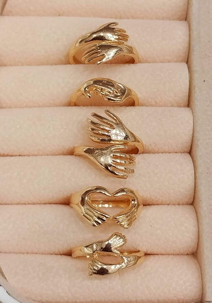 Cute Hug Rings Set for Couples/Women/Men
