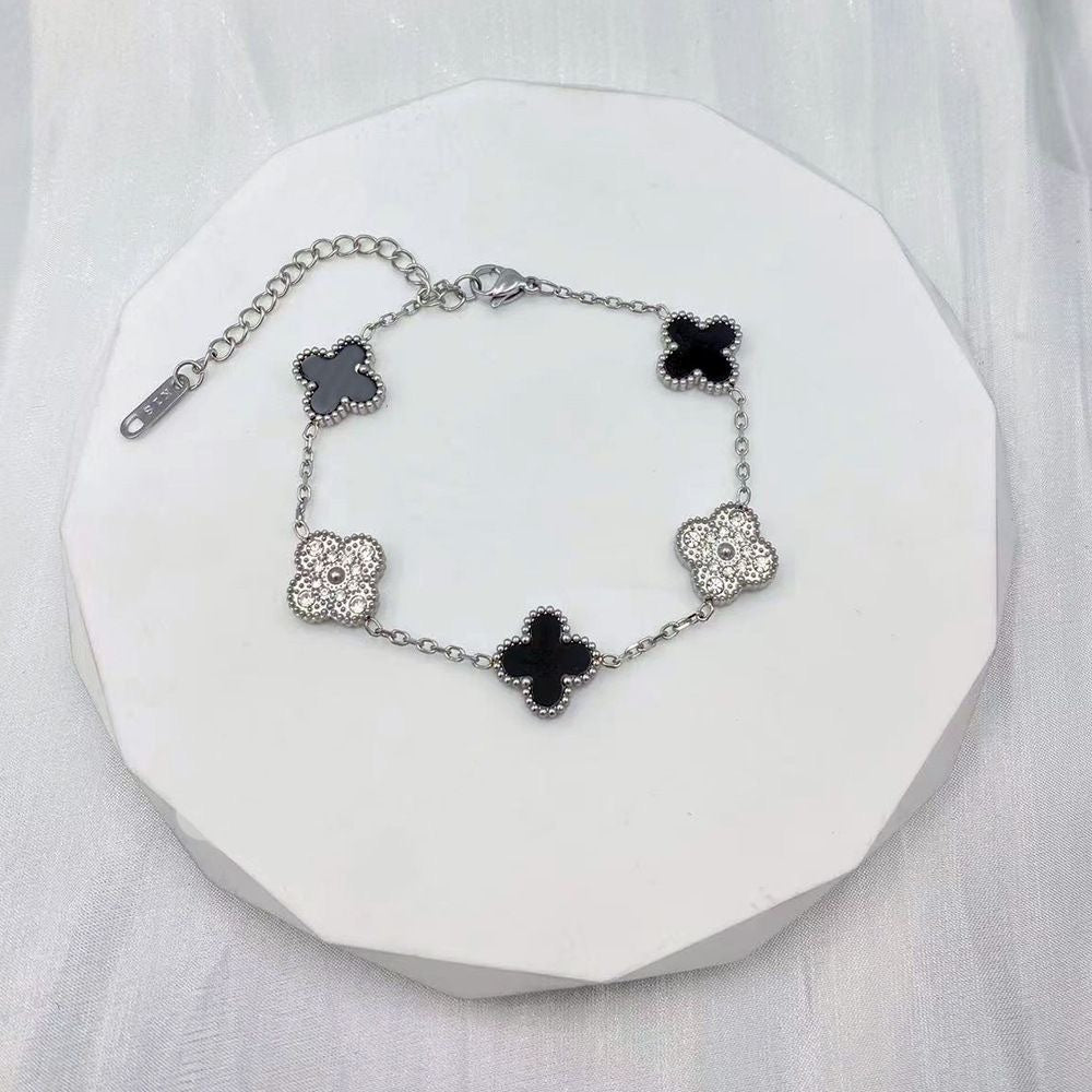 Vancleef Multi-Stone Dual Tone Bracelet