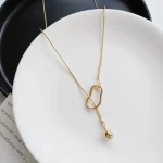Minimalist Metal Ball Pendant - Image 5