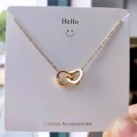 Luxury Interlocking Hearts Pendant - Image 3