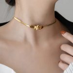 Luxury Buckle Design Choker Pendant