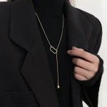 Minimalist Metal Ball Pendant - Image 2