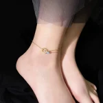 Luxury Roman Double Loop Anklet & Bracelet Set - Image 4