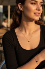 Cute Minimalist Heart Shaped Necklace/Bracelet/Earrings Set