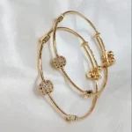 Pair of Adjustable Golden Bracelets - Image 3