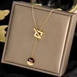 Elegant Geometric Interlocking Pendant - Image 6