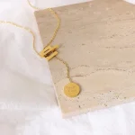 Elegant Geometric Interlocking Pendant - Image 5