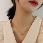 Minimalist Heart Shaped Necklace - Image 5