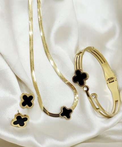 Golden Clover Charm Set