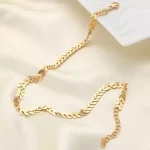 Golden Link Chain Necklace - Image 4