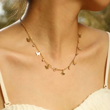 Minimalistic Butterflies Necklace