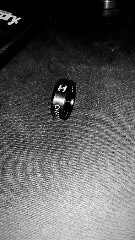 Black Titanium Chanel Ring