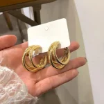 Triple Hoop Earrings - Image 4