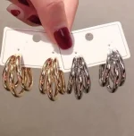 Triple Hoop Earrings - Image 3