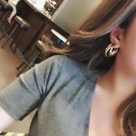 Triple Hoop Earrings - Image 2