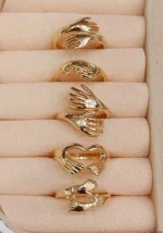 Cute Hug Rings Set for Couples/Women/Men - Image 3