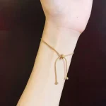 Minimalist Drawstring Adjustable Anklet (Set of Anklet & Bracelet) - Image 3