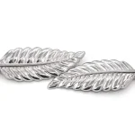 Silver Leaf Design Belt Waistband Adjustable - Image 5