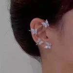 Elegant Butterfly Ear-cuff Zircon Rhinestone - Image 3