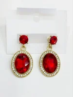 Raindrop Elegance - Graceful Water Drop Dangle Earrings - Image 2