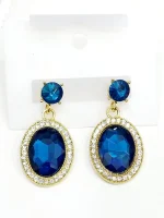 Raindrop Elegance - Graceful Water Drop Dangle Earrings - Image 3