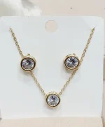 Stunning Oxidized Sterling Silver Necklace Set - Image 3