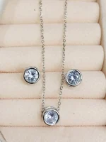 Stunning Oxidized Sterling Silver Necklace Set - Image 4
