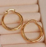 Elegant Golden Earrings (Bali) - Image 3