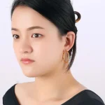 Elegant Golden Earrings (Bali) - Image 2
