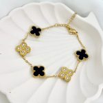 Vancleef Multi-Stone Bracelet Black & Golden Multi-Color - Image 2