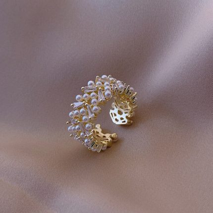 Adjustable Pearl Ring